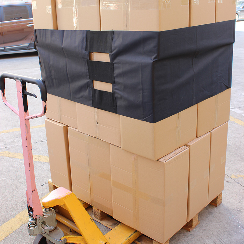 Pallet cargo strong securing logistic hook and loop belt straps