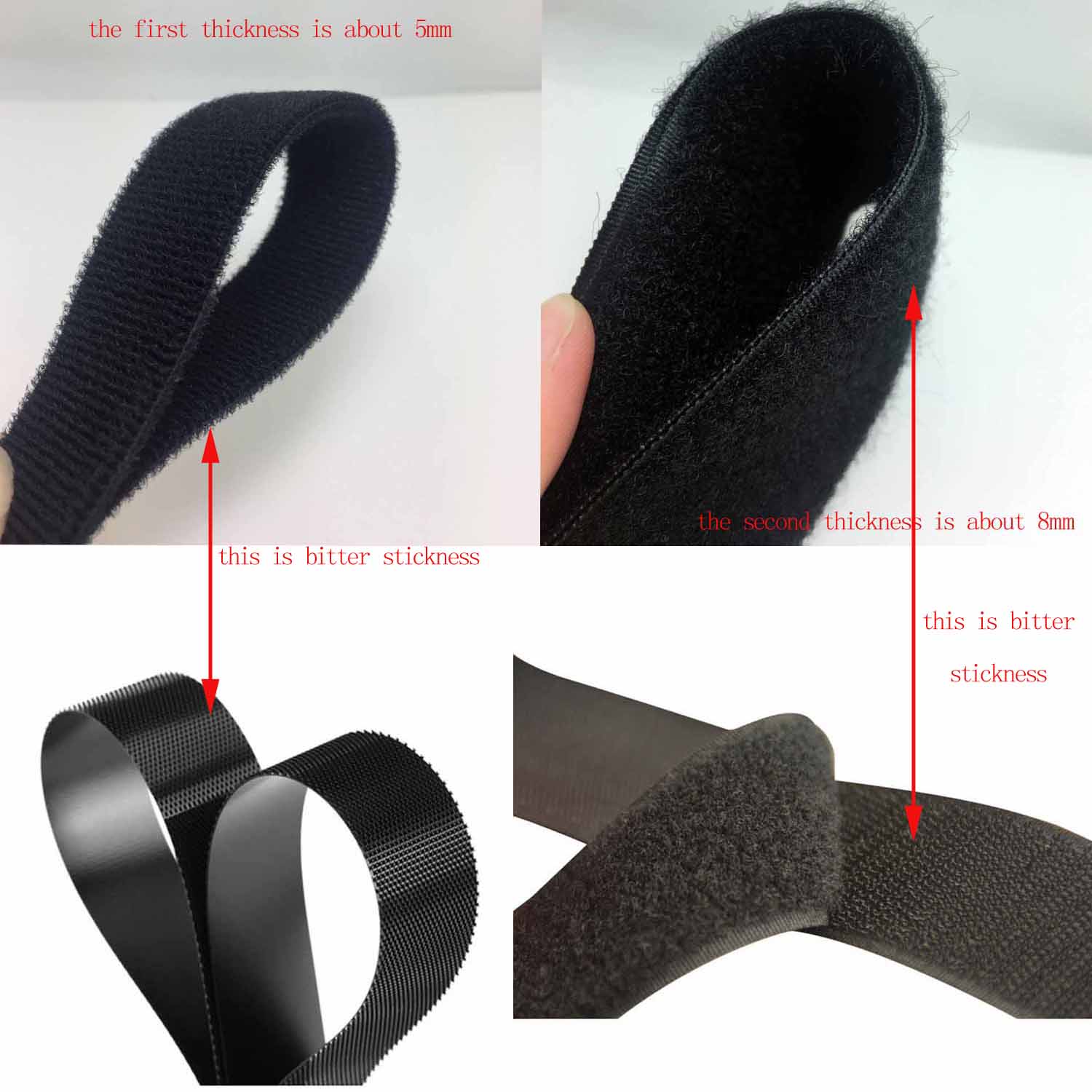 double sided loop velcro